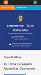 Mobile Screenshot of perkapalan.undip.ac.id