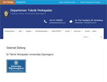Tablet Screenshot of perkapalan.undip.ac.id