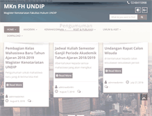 Tablet Screenshot of notariat.undip.ac.id